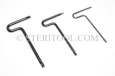 #11914 - SET: 9 pc Stainless Steel T Hex Key Metric Set: 2.5mm ~ 10mm. T, hex, hex key, formed, stainless